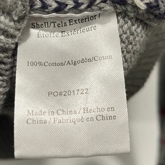 ModCloth Gray No Fox Given Fair Isle Zip-up Sweater - XS oversized cabincore - Picture 8 of 9